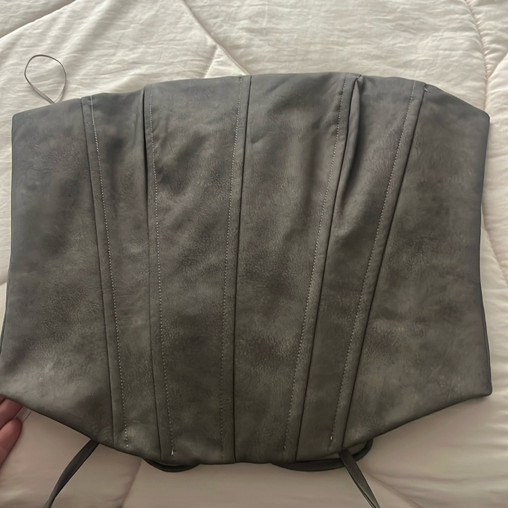Brown Corset Leather material